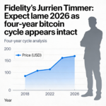 According to Fidelity’s Jurrien Timmer, 2026 could be underwhelming while Bitcoin’s four-year cycle remains intact.