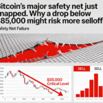 The major safety net for BTC is gone; a drop under $85,000 may spark additional selling