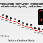 Crypto Today: Top digital assets fall while derivatives point to a cautious mood