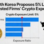 South Korea proposes a 5% limit on crypto holdings for publicly traded firms.