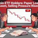 Bitcoin ETF investors facing paper losses could decide to cut their positions.