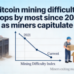 Miners capitulate as Bitcoin mining difficulty sees steepest decline since 2021