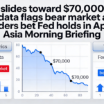 Bitcoin drifts toward $70,000 as on-chain data signals a bear market, with traders expecting the Fed to hold rates in April: Asia Morning Briefing.