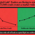 Abandoning ‘Digital Gold’: Traders Rush to Stablecoins Amid Bitcoin’s $75,000 Sell-Off