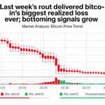 Bitcoin logged its biggest realized loss ever during last week’s rout, with bottoming signals now building.