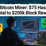 With only $75 in leased mining power, a solo Bitcoin miner secures a $200,000 block reward.
