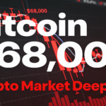 Digital assets sink across the board, with bitcoin dropping to $68,000.