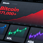 Bitcoin trades above $71,000 as major altcoins jump, shrugging off stock market losses.