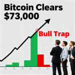 Bitcoin climbs above $73,000, yet doubts linger among traders wary of a bull trap.