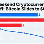 Bitcoin retreats to $65,000 amid a weekend pullback, while Solana, XRP and Dogecoin fall 6%.