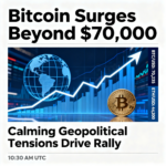 Bitcoin breaks through $70,000 as tensions in global markets begin to cool.