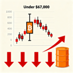 Bitcoin falls below $67K amid U.S. stock sell-off and rising oil prices
