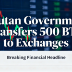 Another 500 bitcoin moved by Bhutan to exchanges, bringing total 2026 outflows above $150 million.