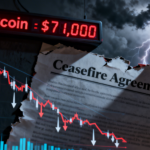 Bitcoin slips below $71K as Iran ceasefire unravels within 48 hours, dragging ETH, SOL, and XRP lower.