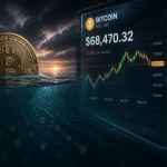 Bitcoin stabilizes near a key monthly close while riskier tokens see a retreat.
