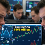 Bets on a crypto rally unraveled as $563 million in positions were liquidated, hitting Bitcoin and Ether the hardest.