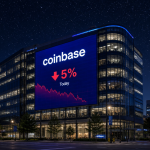 Coinbase Shares Slide 5% as Q2 Revenue Miss Raises Investor Concerns