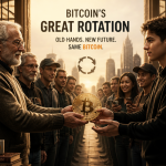 Bitcoin’s Supply Shift Accelerates as Long-Term Holders Hand Coins to New Buyers