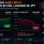 Bitcoin’s Currency Divide: BTC Gains in Dollars but Falls Behind as Yen Strengthens