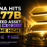 Solana Sets New Record as Tokenized Asset Volume Hits $5.77B in Q2 2026