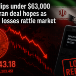 Bitcoin Falls Below $63K as Coldcard Hack Overshadows Iran Deal Optimism