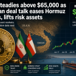 Bitcoin Holds Above $65K as Iran-Oman Talks Ease Strait of Hormuz Fears